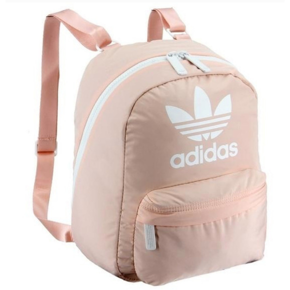 Adidas Mini Puffer Backpack in Light Pink/Peach - Picture 1 of 16